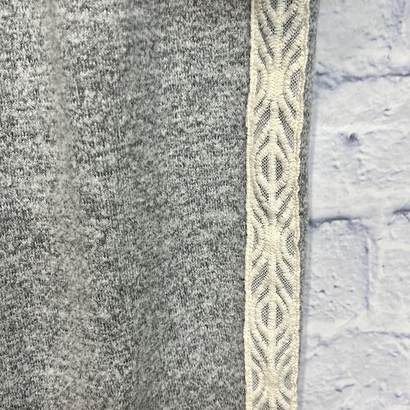 NWOT-Flora Nikrooz Women's Lace Trim Harbor Cozy Pajama Set  Charcoal Gray - Picture 8 of 11